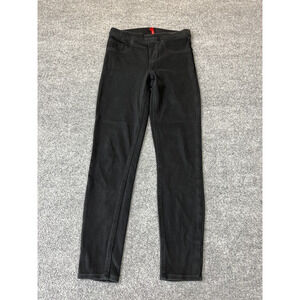 Spanx Jean-ish Ankle Denim Jeggings S Shaping Slimming Y2K Chic Black Stretch